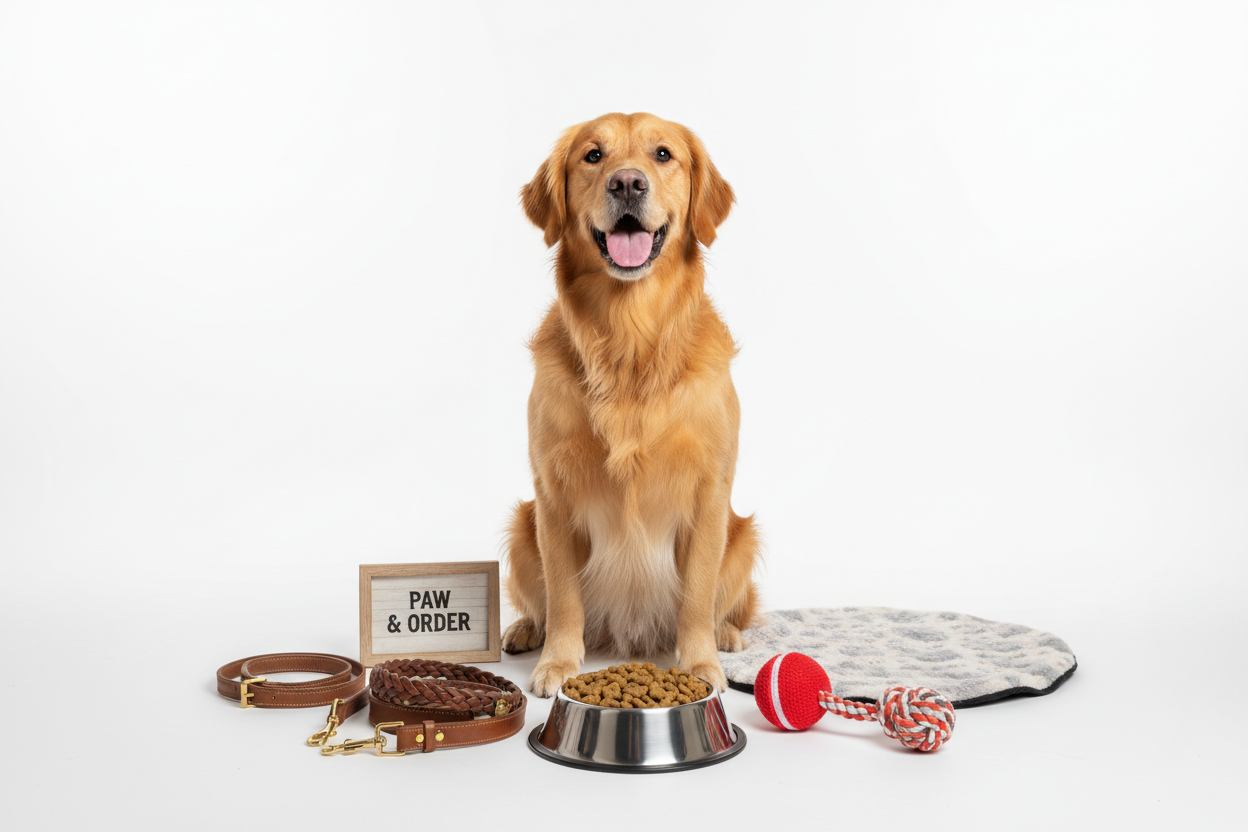 Dog with Accessories